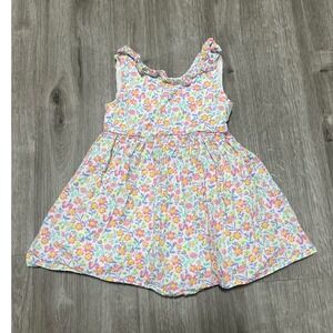 Tommy Bahama Toddler Girls 2T‎ Floral Ruffle White Pink Yellow Blue dress